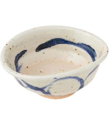 Amazon｜信楽焼 へちもん 深豆鉢 青彩釉 MR-3-3440｜小皿